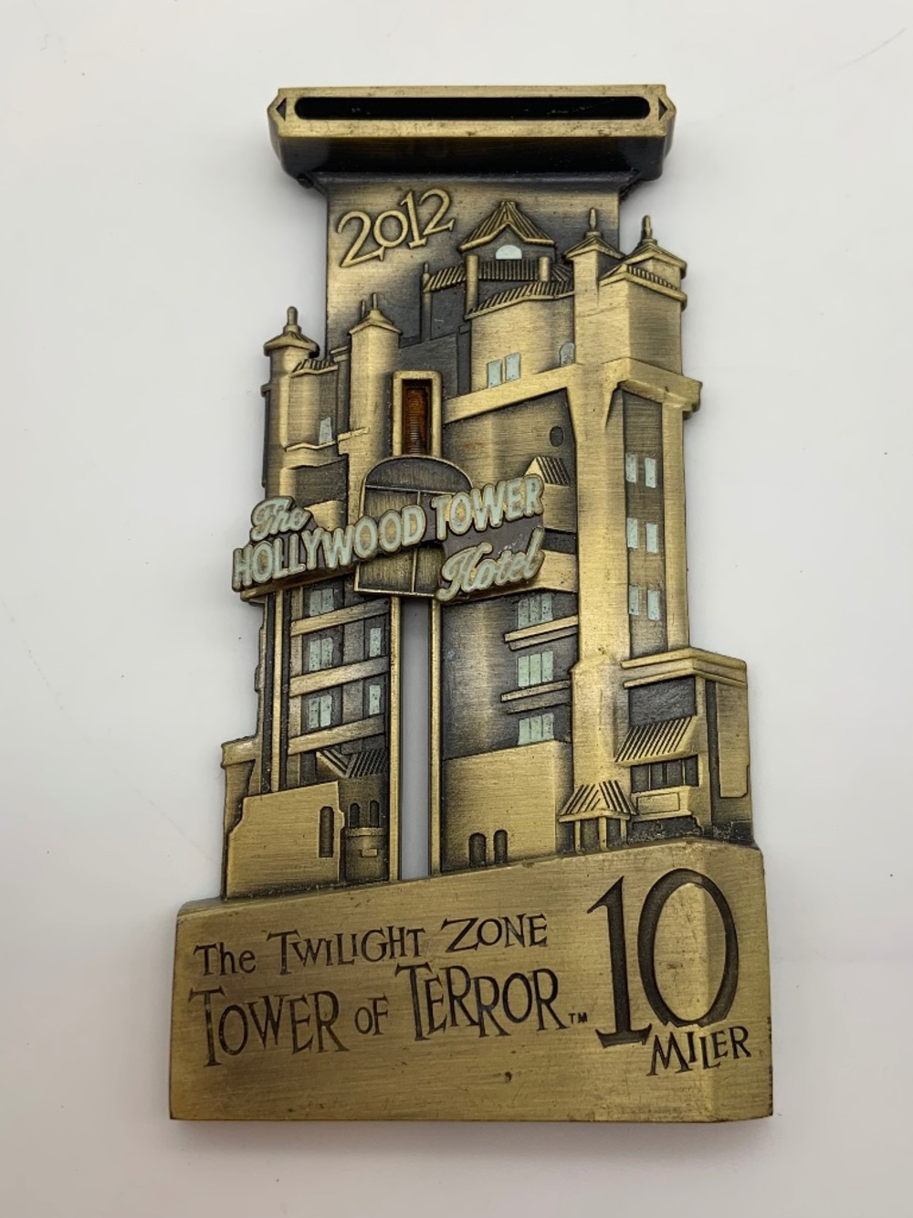 Disney The Twilight Zone Hollywood Tower of Terror 10 Miler Run 2012 Medal